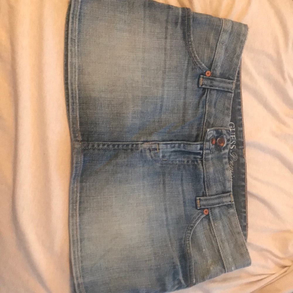 Guess jean mini skirt